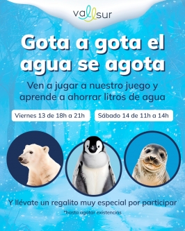 Juego "Gota a gota el agua se agota" en Vallsur