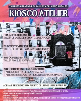 Talleres Creativos en la Plaza del Caño Argales