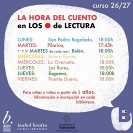 "La hora del cuento" en los puntos de lectura de Valladolid