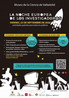 "La Noche Europea de l@s Investigador@s 2026" "La Noche Europea de l@s Investigador@s 2026"