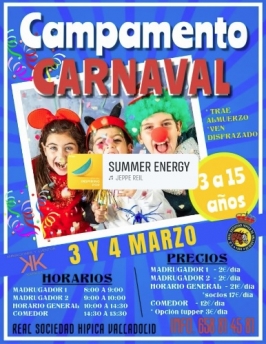 Campamento Carnaval en el C.D. Real Sociedad Hípica de Valladolid
