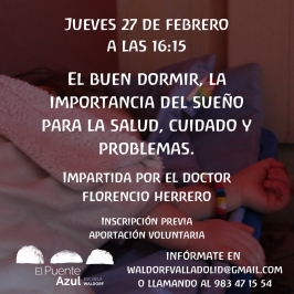 Charla “El buen dormir, la importancia del sueño para la salud, cuidado y problemas”