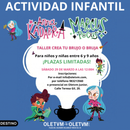 Actividad infantil "Anna Kadabra y Marcus Pocus" en Oletvm