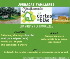 Jornadas familiares en Las Cortas de Blas 