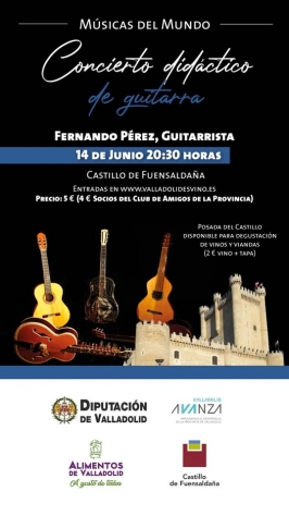 Concierto didáctico de guitarra en el Castillo de Fuensaldaña