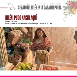 Belén "Pudo nacer aquí" en la Casa Zorrilla