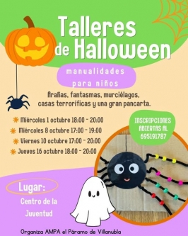Talleres de Halloween en Villanubla