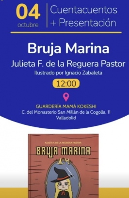 Cuentacuentos y presentación "Bruja Marina" en Mamá Kokeshi