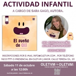Actividad infantil "El sueño de Oli" en Oletvm