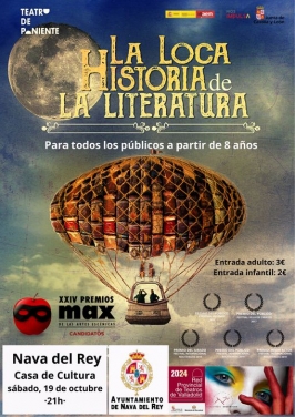 Teatro de Poniente presenta "La loca historia de la literatura"