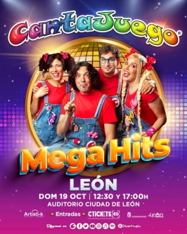 Cantajuego presenta “MegaHits” en el Auditorio Ciudad de León