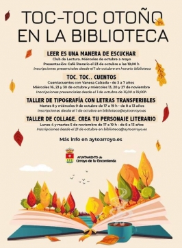 Toc - toc otoño en la Biblioteca de Arroyo de la Encomienda