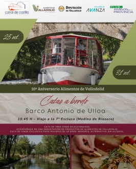 Catas a bordo en el Canal de Castilla
