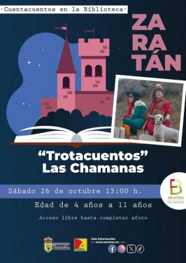 Las Chamanas presenta "Trotacuentos" en Zaratán