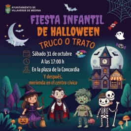 Fiesta Infantil de Halloween en Villaverde de Medina