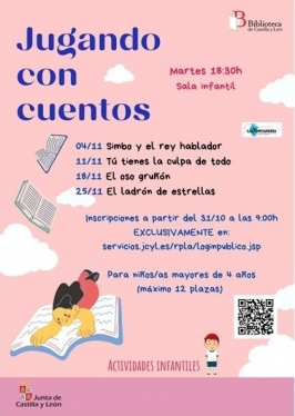 “Jugando con cuentos” en la Biblioteca Publica de Castilla y León