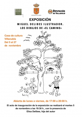 Exposición "Miguel Delibes Ilustrador" en la Casa de Cultura de Villanubla