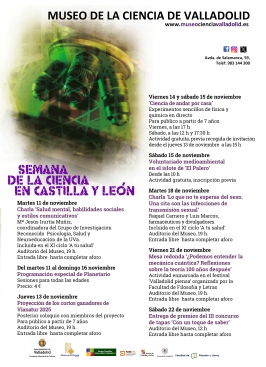 Semana de la Ciencia en el Museo de la Ciencia