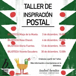 Taller de inspiración postal en las Bibliotecas