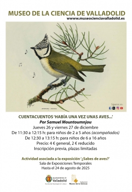 Cuentacuentos "Había una vez unas aves..." en el Museo de la Ciencia