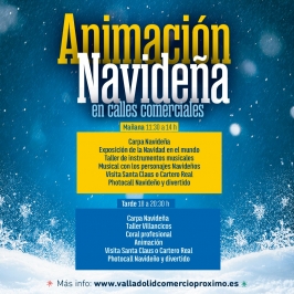 Animación Navideña en las Zonas Comerciales de Valladolid