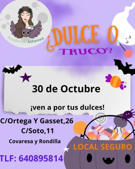 "¿Dulce o truco?" en Academia Athenea