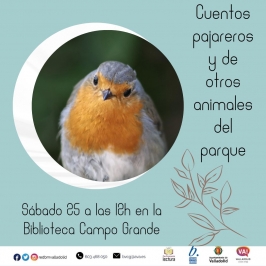 "Cuentos pajareros y de otros animales del parque" en la Biblioteca del Campo Grande