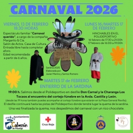 Carnaval 2026 en Cabezón de Pisuerga 