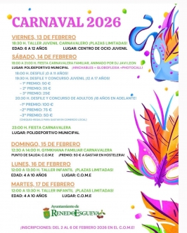 Carnaval 2026 en Renedo de Esgueva