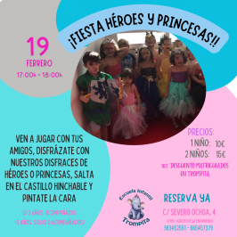 Fiesta Héroes y Princesas en la Escuela Infantil Trompita