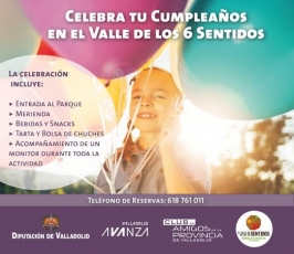 Cumpleaños en el Valle de los 6 Sentidos en Renedo de Esgueva
