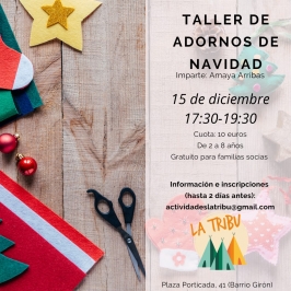 Taller adornos navideños 