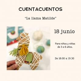Cuentacuentos: "La llama Matilde" en la Librería La Marmota