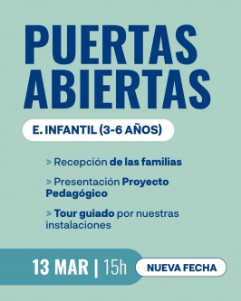 Puertas abiertas Educación Infantil 3-6 en el Colegio Compañía de María La Enseñanza