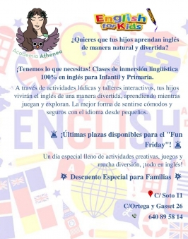 "Fun Friday". Academia Athenea, Valladolid.