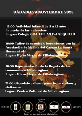 Programa La Noche de las Antorchas. Villabrágima (Valladolid).