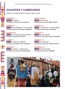 Gigantes y Cabezudos. Feria y Fiestas de la Virgen de San Lorenzo