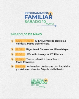 Programa Familiar Fiestas Patronales de San Pedro Regalado 2025