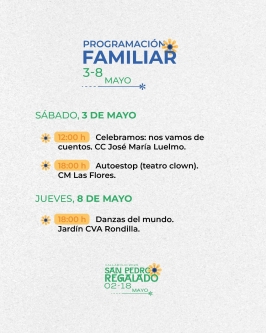 Programa Familiar Fiestas Patronales de San Pedro Regalado 2025