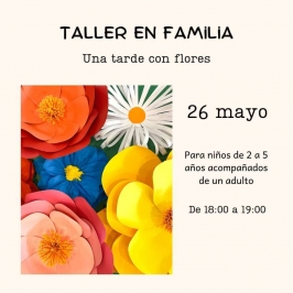 Taller en familia "Una tarde con flores"