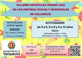 Talleres infantiles de Verano en los Centros cívicos y Municipales