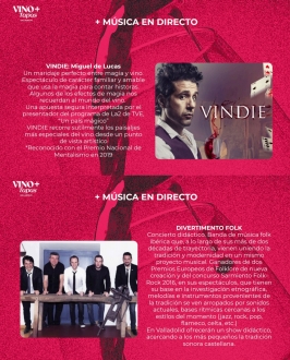 Espectáculos familiares "Vino+Tapas" 