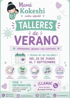 Talleres de Verano en Mamá Kokeshi Talleres de Verano en Mamá Kokeshi