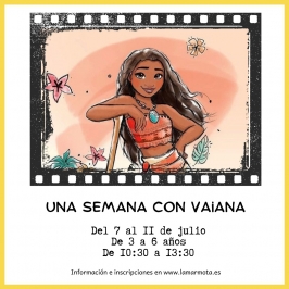 Taller de verano "Una semana con Vaiana" en La Marmota