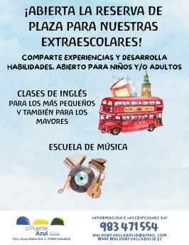 El Puente Azul. Aula maternal, Jardín de Infancia y Primaria