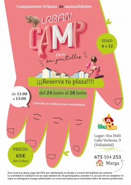 Campamento Urbano de Manualidades "Urban Camp"  en Oca Didó
