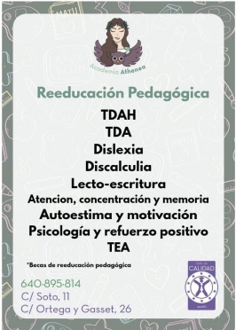 Reeducación pedagógica en Academia Athenea Reeducación pedagógica en Academia Athenea