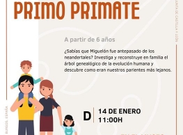 Taller "Primo Primate" en el Museo de la Evolución Humana