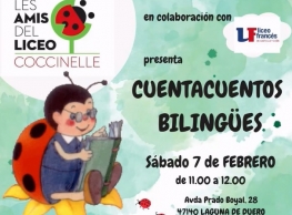Cuentacuentos bilingües en el Liceo Francés de Laguna de Duero Cuentacuentos bilingües en el Liceo Francés de Laguna de Duero
