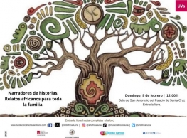 Narradores de historias en el Museo de Arte Africano Arellano Alonso